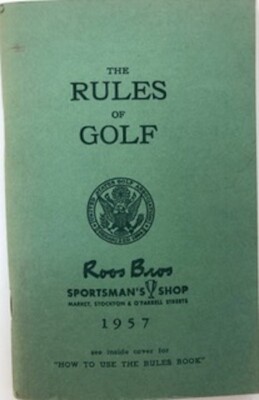 Rare Vintage The Rules Of Golf - 1957 | eBay