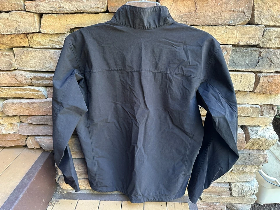 Pullover cortavientos vintage Arc'teryx para hombre pequeño 1/4 cremallera negro Foto 2 de 4