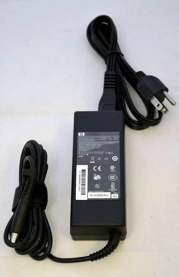 NEW GENUINE HP Compaq 6510b 6530b 6710b 6910p 8510p nc4400 AC Adapter Charger - Image 3 of 3