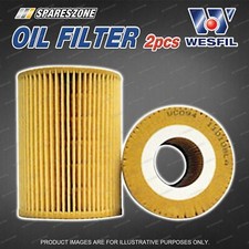 2 Wesfil Oil Filters for Mercedes Benz GLS350 X166 ML280 ML300 ML320 ML350 W164
