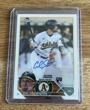 2023 Topps Chrome #RA-CST Cal Stevenson Rookie RC Auto - Oakland Athletics