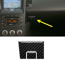 Cubierta de manija de guantera interior de fibra de carbono 2 piezas para Nissan 350Z 2006-2009