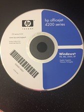 HP Officejet 4200 Series Printer Software Disc Only WIN 98 ME 2000 and XP