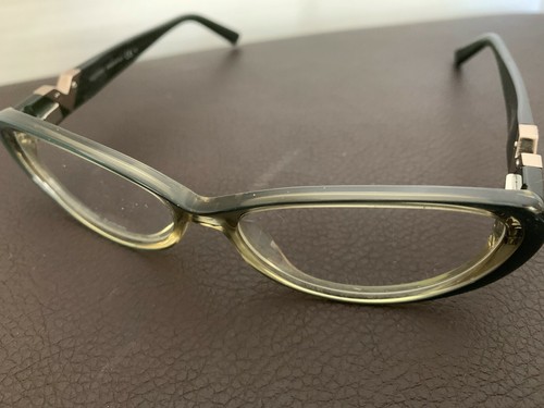  VALENTINO Small Oval Frame Green Eyeglasses Glasses 5762 PBL 140 Made Italy - Picture 4 of 12