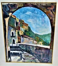 QUADRO AD OLIO SU TELA CON CORNICE - Manuel Zago