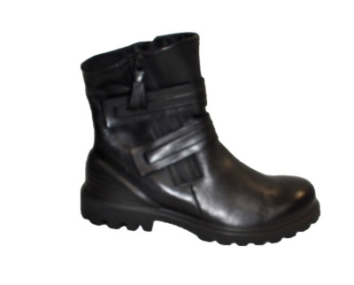 New! ECCO WOMEN'S TREDTRAY MOTO BOOT  Black 40 9-9.5 US
