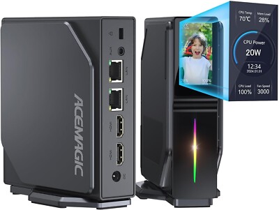 ACEMAGIC 4K Mini PC Intel 12th N100 16GB DDR4 512GB SSD WIFI 5 BT Windows 11 PRO