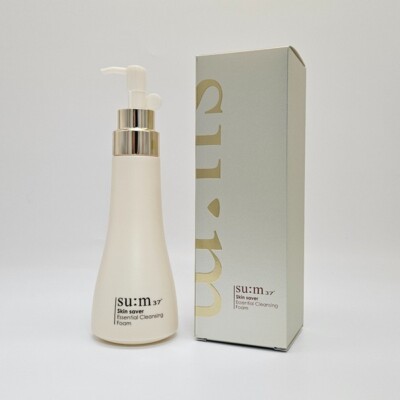 SU:M 37 Skin Saver Essential Cleansing Foam 250ml(K-BEAUTY)+With Mask Pack 1 Pcs