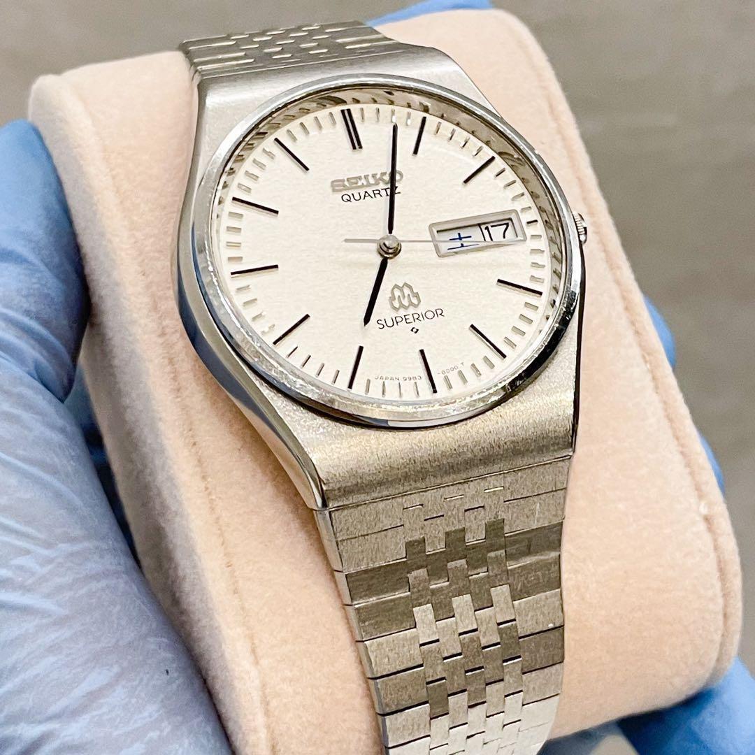 Seiko Superior 9983-8000 Vintage Day Date Silver Round Seiko Superior 9983-8000 Vintage Day Date Silver Round