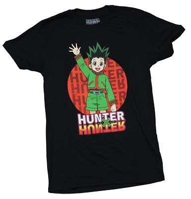 Hunter X Hunter Adult New T-Shirt - Gon Waving Red Circle Pic | eBay