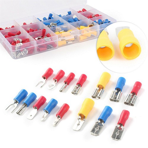 Assortment 280Pcs Insulated Wire Connectors Crimp Spade Terminals Plugs Auto Car - Picture 5 of 10