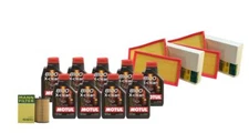 Motul + OEM Engine Oil Change Kit (5W-40) (9 Liter) (X-Clean 8100)