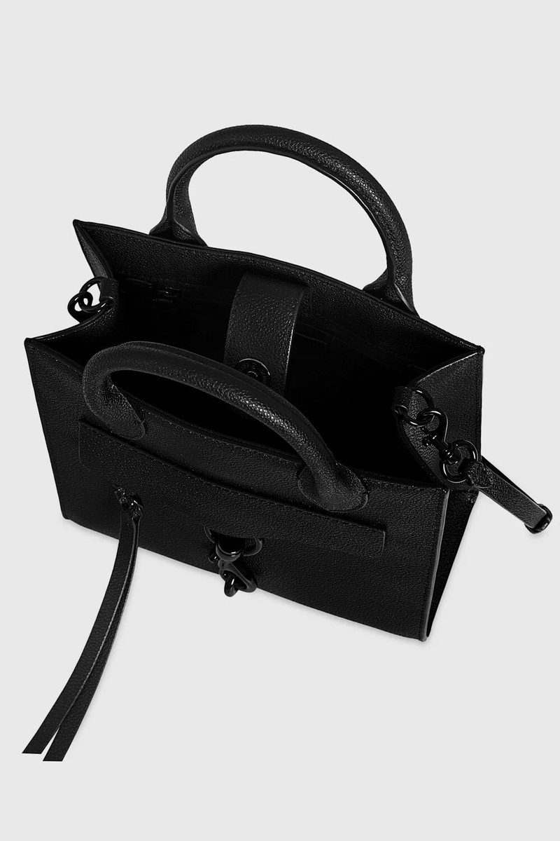 NWT Rebecca Minkoff Black Megan Mini Tote $228 | eBay