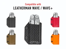 Clip & Carry Kydex Multitool Sheath fits Leatherman WAVE / WAVE+ PLUS - USA Made