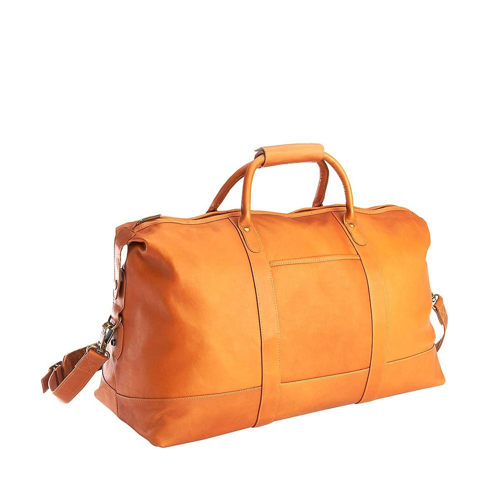 Royce Leather Luxury Duffel Bag Luggage Handcrafted in Colombian Leather, Tan...