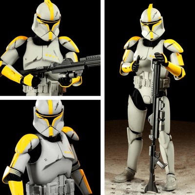 Star Wars The Clone Wars Clone Commander Phase I Armor 1:6 Figur Sideshow OVP