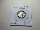 1943-D United States Mercury Dime 10c