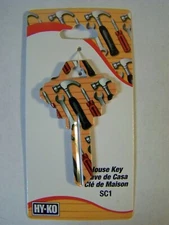 Tools Schlage SC1 house key blank.