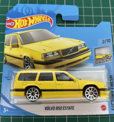 Hot Wheels Volvo 850 Estate gelb fabrikfrisch Nummer 43 neu und ungeöffnet