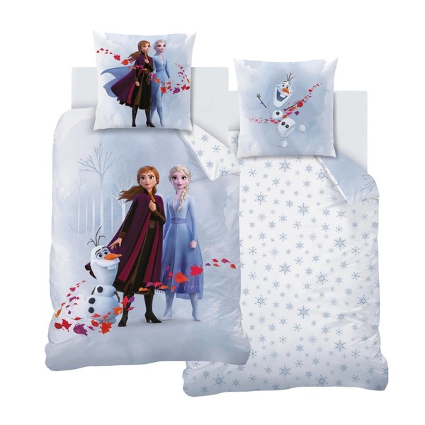 Disney Frozen EisköNigin Biber/Flanell BettwäSche 80X80 + 135X200 100% Baumwolle-image