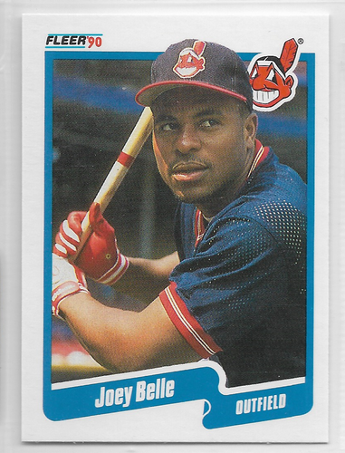 1990 Fleer 485 Albert Joey Belle Rookie Card Cleveland RC NM FREE 