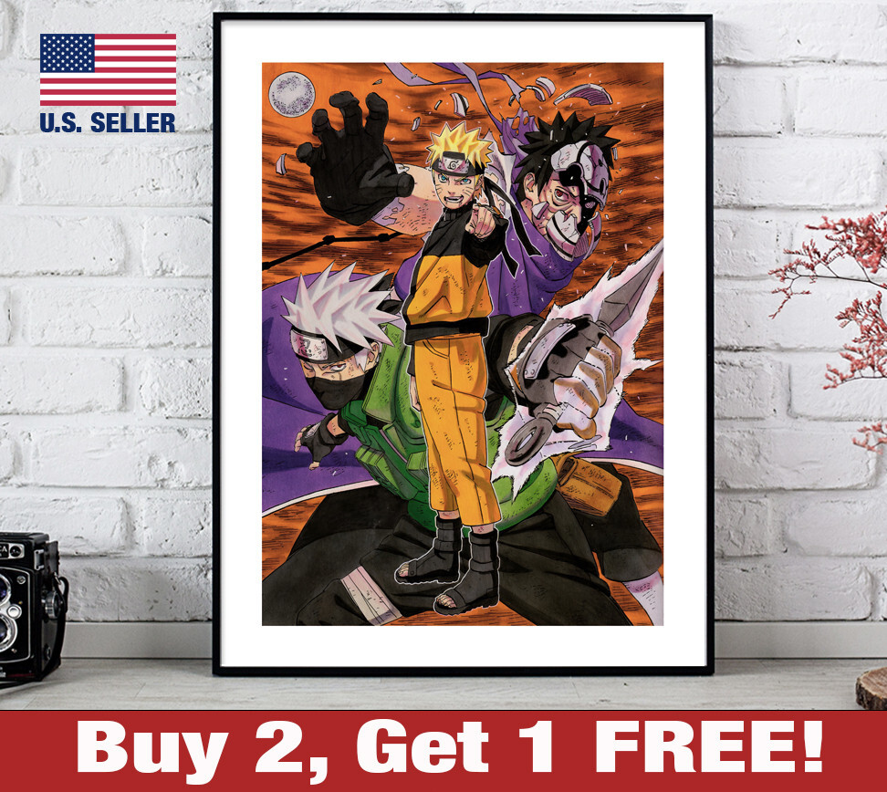 Naruto Uzumaki Kakashi Hatake Poster 18