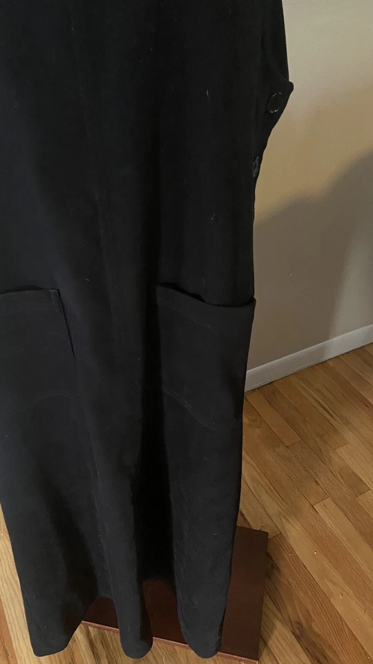 Vestido de gamuza para mujer Amanda Smith - Talla M - Negro Foto 2 de 4