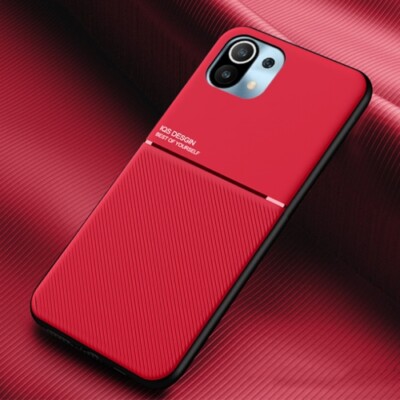 Xiaomi Mi 11 Classic Tilt Strip Grain Magnetic Schutzhülle/Case 