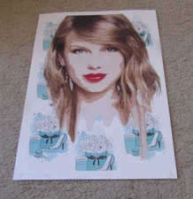 2023 Pop Art Graphic Print Signed, Death NYC, "Taylor Swift" #3; 12 1/2" x 18"