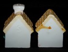 VINTAGE Salt Pepper Extra Large Shakers Ceramic COTTAGE HOUSE 1970's — photo 5