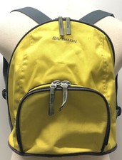 SALOMON VINTAGE X LINE 1997 SKI BACKPACK BAG BRIGHT YELLOW W GRAY TRIM STRAPS