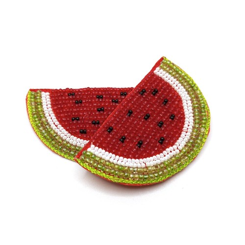 Sew On Watermelon Applique Patches For Diy Craft Pack Of 2 A390 - Picture 2 of 4