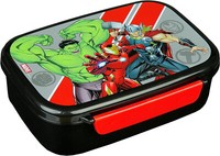 Avengers Brotdose Lunch-Sandwich Box Schwarz
