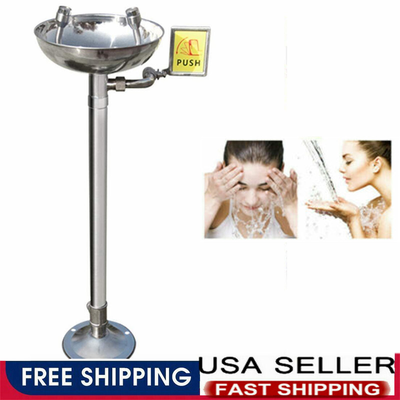 #ad Emergency Eyewash Shower Station Eye Face Wash Washer Station Stainless Steel $30.49