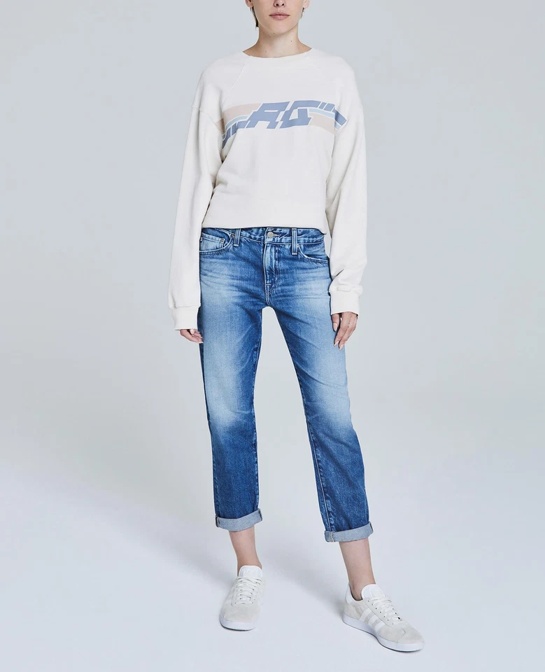 AG 293868 Mujer Fenno Sudadera Off White Pullover Talla Pequeña Foto 2 de 3