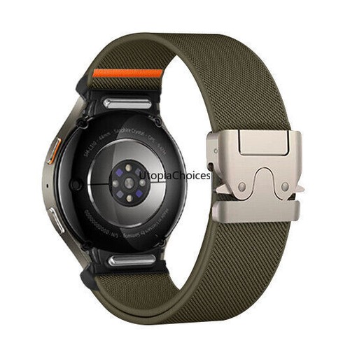 Bracelet de montre sport en nylon pour Samsung Galaxy Watch 7/6/5/4/FE 40/44/45/47mm bracelet - Photo 15 sur 19
