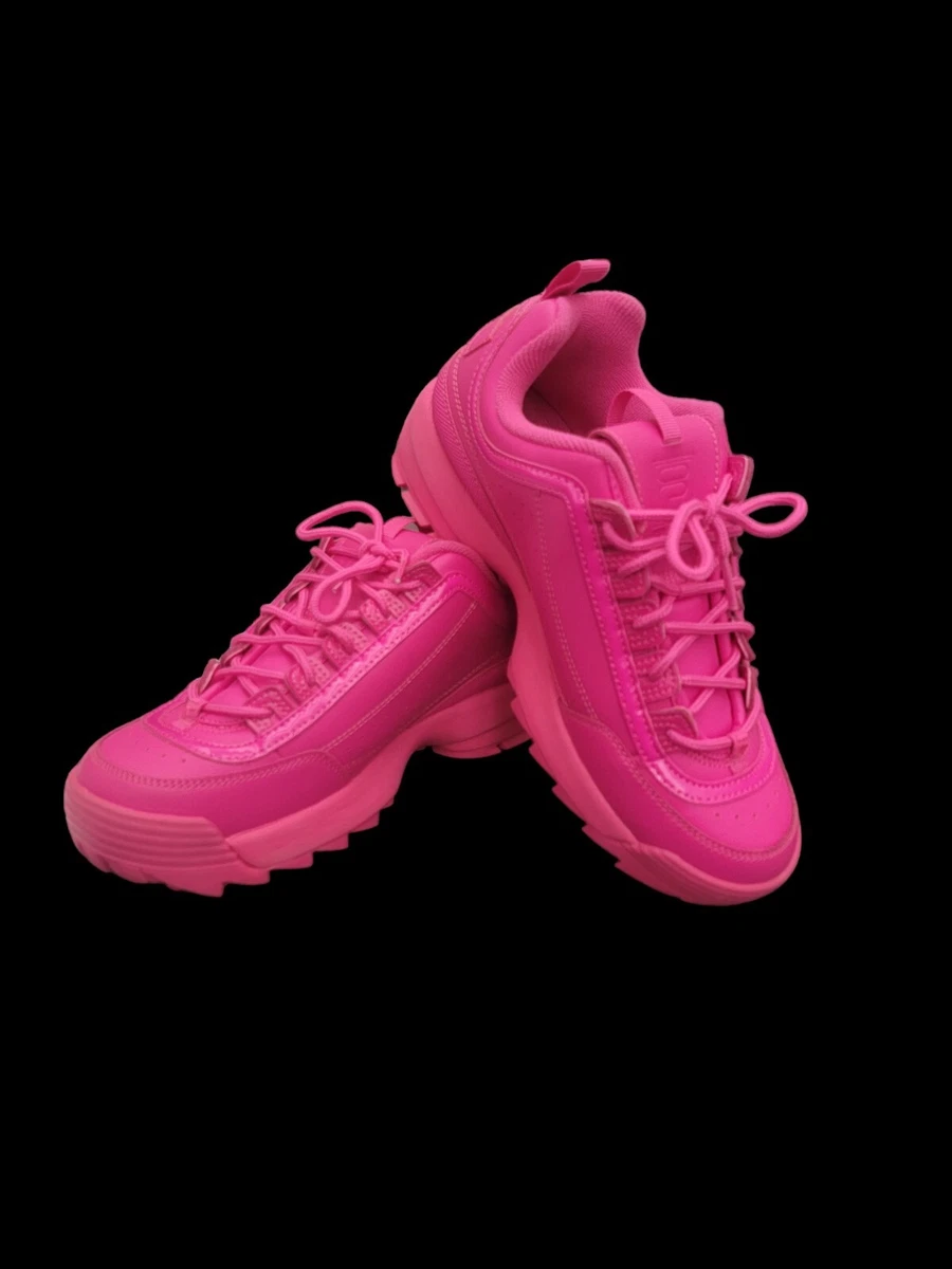 Dark pink fila disruptor cheap