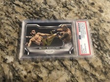 Islam Makhachev Signed 2020 Topps UFC Knockout Card #84 PSA/DNA COA