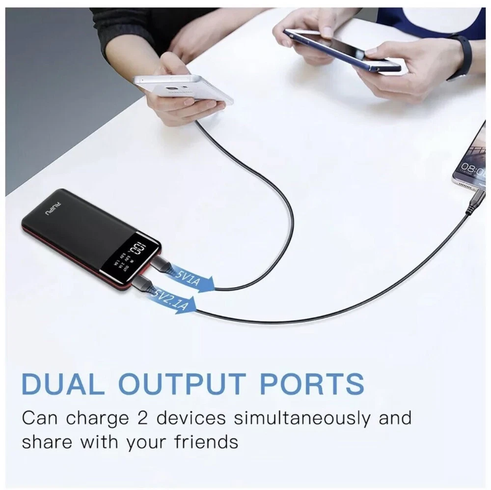 Power Bank 24000mAh Portable Charger High Capacity Dual USB External Battery
