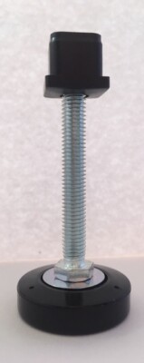 4 x verstellbare Füße für 3/4'' x 3/4'' Kastenprofil - Tische Stühle Bänke M8