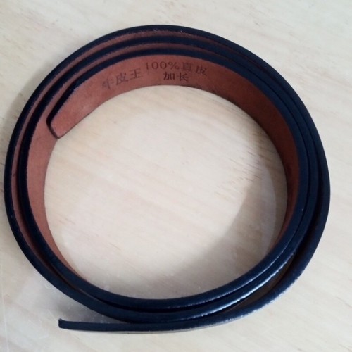 47" Long Faux Leather Belt 30/33/35mm Replacement Blank Strap for Waistband DIY - Picture 3 of 5