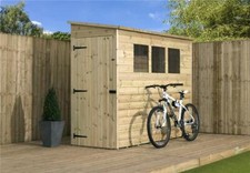 Empire 2800 Pent Garden Shed Wooden 6X3 7X3 8X3 SHIPLAP Tongue & Groove TANALISE
