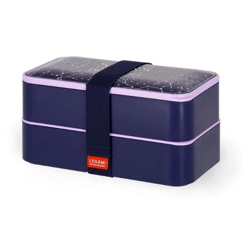 Boîte Repas Legami Stars 1200 ml pour Manger Sainement et Transporter sans Fuite