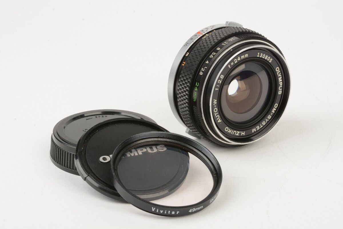 Olympus OM 24mm F2.8 H Zuiko Auto-W Wide Angle Lens, UV + Olympus OM 24mm F2.8 H Zuiko Auto-W Wide Angle Lens, UV +