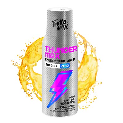 Thunder MAX Frutta Max LIGHT Energy-Drink-Sirup mit Koffein und Taurin 500ml