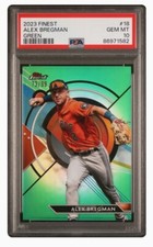 Alex Bregman 2023 Topps Finest Green #18 Astros (/99) PSA 10 GEM MINT (POP. 2)