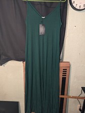 Skivys Femme Goddess Gown Forest Green Large Women's Dress Sleeveless