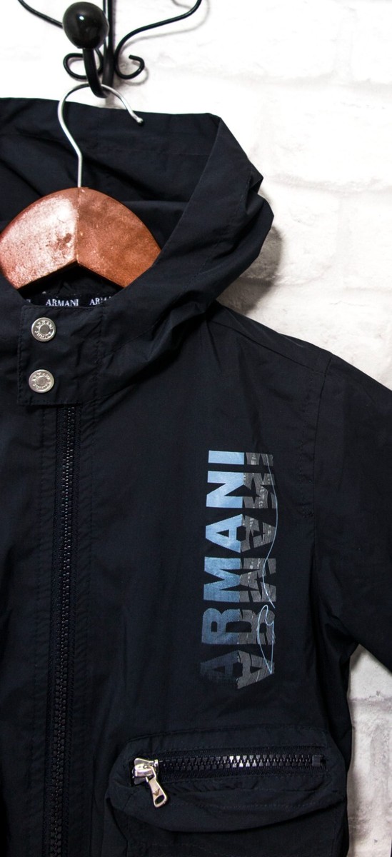 アルマーニジュニアトレーナー10Y Armani Junior 100% Genuine Boy's Hooded Jacket Size 4 Years