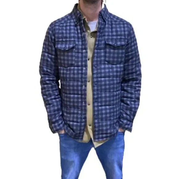 Frank & Oak Jacket Medium L Pattern Quilted Insul… - image 1