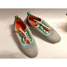 Cole Haan ZeroGrand Lace Up Shoes Creme with Bright Accent Colors Size 8 B